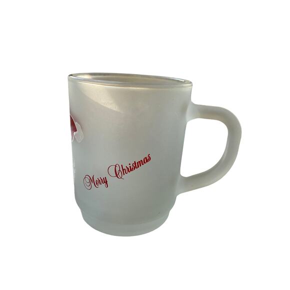 Vintage 1960's Bockling frosted Santa mug, German Christmas - Picture 2 of 6